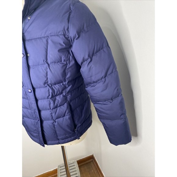 LL Bean DownTek Down Puffer Jacket Womens Size M Navy Blue Pertek Classic 295967 - Picture 4 of 10